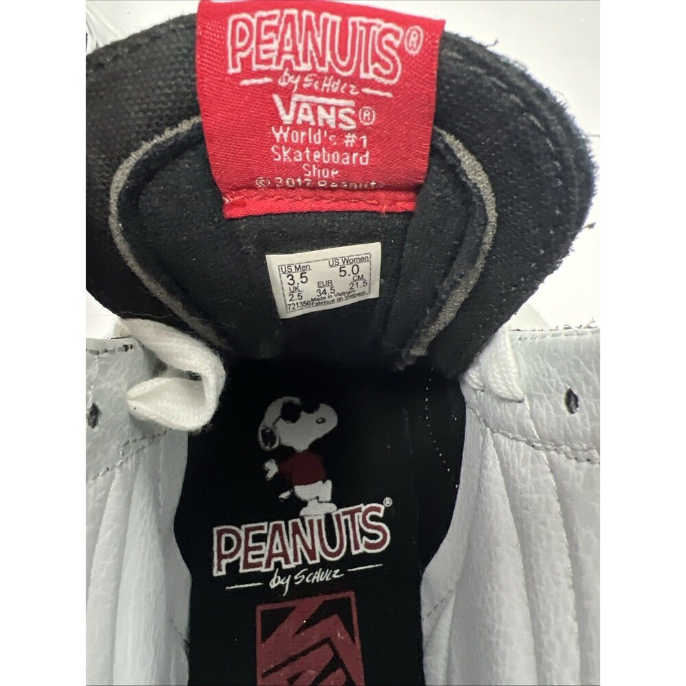 Vans x Snoopy Peanuts Size 3.5 Kid's/5 Women's Shoes Sk8-Hi Peanuts Joe cool - Picture 9 of 10
